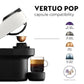 Nespresso Vertuo Pop Coffee Machine With Aeroccino Milk Frother Bundle - Coconut White - 90009325
