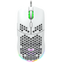 CANYON Puncher GM-11, Gaming Mouse with 7 programmable buttons, Pixart 3519 optical sensor, 4 levels of DPI and up to 4200, 5 million times key life, 1.65m Ultraweave cable, UPE feet and colorful RGB lights, White, size:128.5x67x37.5mm, 105g