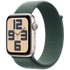 Apple Watch SE GPS 40mm Starlight Aluminium Case with Lake Green Sport Loop,Model A2722