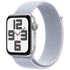 Apple Watch SE GPS 40mm Silver Aluminium Case with Blue Cloud Sport Loop,Model A2722