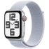 Apple Watch SE GPS + Cellular 40mm Silver Aluminium Case with Blue Cloud Sport Loop,Model A2725