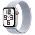 Apple Watch SE GPS + Cellular 44mm Silver Aluminium Case with Blue Cloud Sport Loop,Model A2724