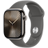 Apple Watch Series 10 GPS + Cellular 42mm Natural Titanium Case with Stone Grey Sport Band - M/L,Model A3001