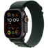 Apple Watch Ultra 2 GPS + Cellular 49mm Black Titanium Case with Dark Green Alpine Loop - Medium,Model A2986