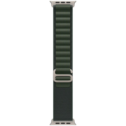 Apple 49mm Dark Green Alpine Loop - Small - Natural Titanium Finish