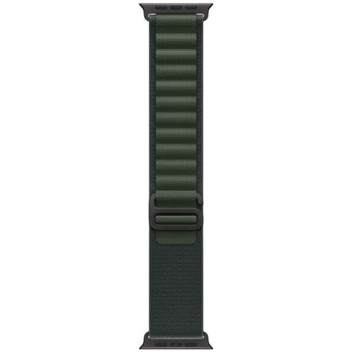 Apple 49mm Dark Green Alpine Loop - Medium - Black Titanium Finish
