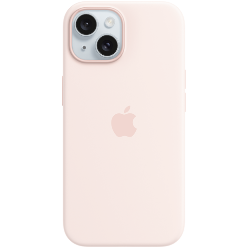 Apple iPhone 15 Silicone Case with MagSafe - Light Pink,Model A3123