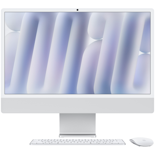 Apple 24-inch iMac with Retina 4.5K display: Apple M4 chip with 10‑core CPU and 10‑core GPU, 16GB, 512GB SSD - Silver,Model A3137