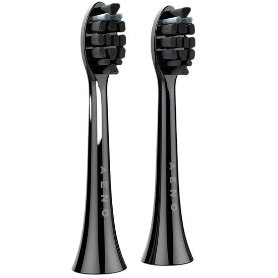AENO Replacement Toothbrush Heads 2 Piece Black ADBTH4-6