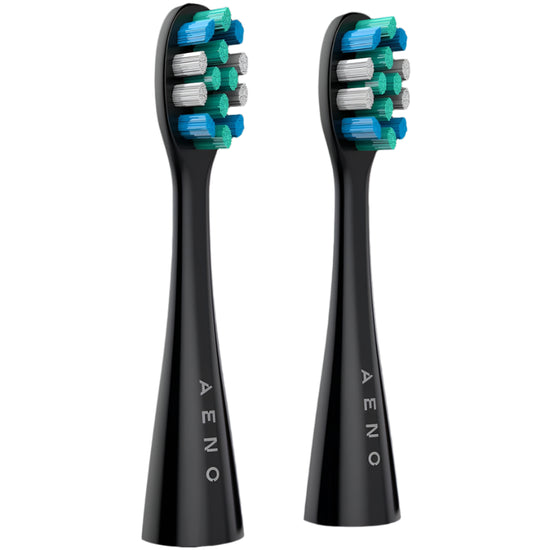 AENO Replacement Toothbrush Heads 2 Piece Black  ADBTH2-1