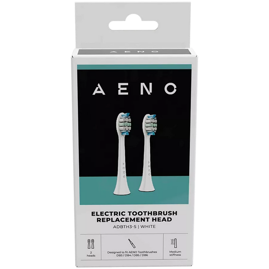 AENO Replacement Toothbrush Heads 2 Piece White ADBTH3-5