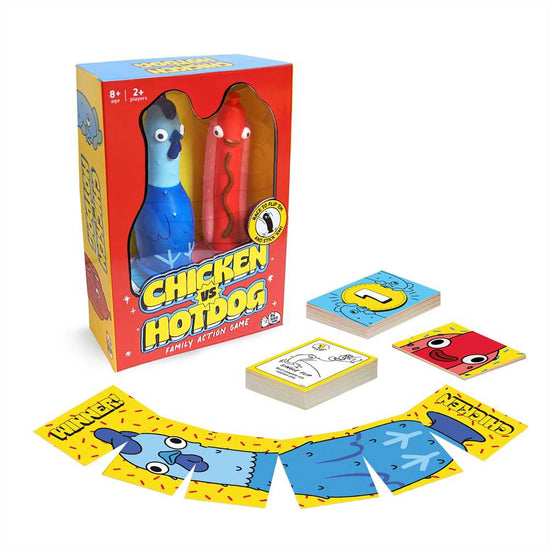 Big Potato Games - Chicken Vs. Hot Dog - Family Game - 2-4 Players