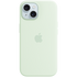 Apple iPhone 15 Silicone Case with MagSafe - Soft Mint,Model A3123