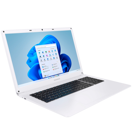 THOMSON laptop Neo N-17, 17,3-inch Notebook/Intel Celeron 2 cores N4020/1600*900 HD TN/4GB RAM DDR4/128Gb SSD/Wifi AC & BT/0.3MP Webcam/6000 mAh 7.6V/Windows 11S + Microsoft office 365/Keyboard QWERTY US/White