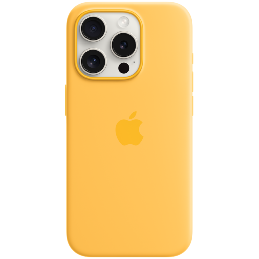 Apple iPhone 15 Pro Silicone Case with MagSafe - Sunshine,Model A3125