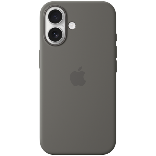 Apple iPhone 16 Silicone Case with MagSafe - Stone Gray,Model A3313