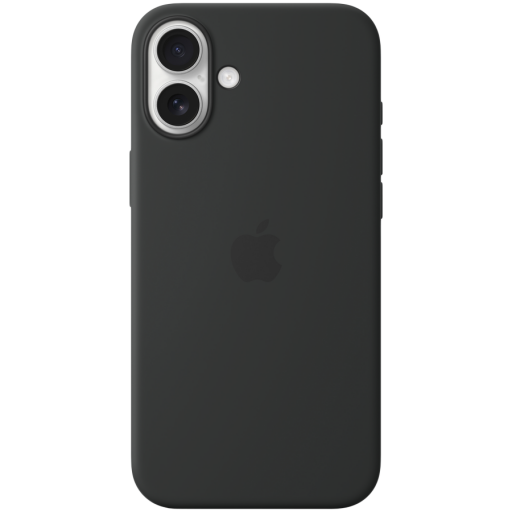 Apple iPhone 16 Plus Silicone Case with MagSafe - Black,Model A3314