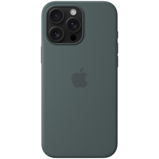 Apple iPhone 16 Pro Max Silicone Case with MagSafe - Lake Green,Model A3316