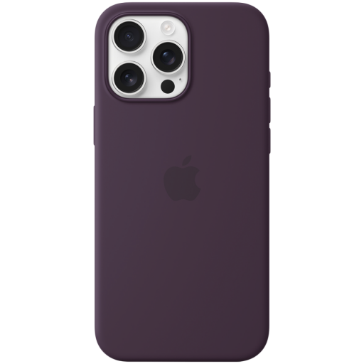 Apple iPhone 16 Pro Max Silicone Case with MagSafe - Plum,Model A3316