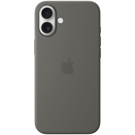 Apple iPhone 16 Plus Silicone Case with MagSafe - Stone Gray,Model A3314