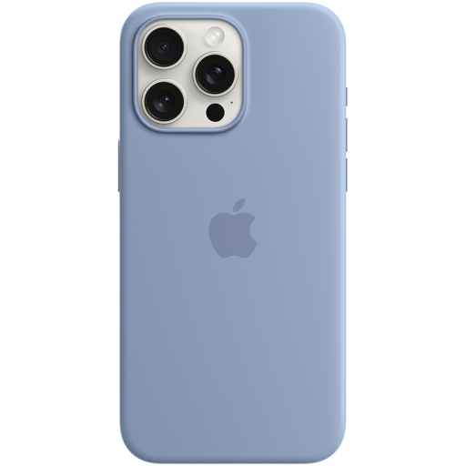 Apple iPhone 15 Pro Max Silicone Case with MagSafe - Winter Blue,Model A3126