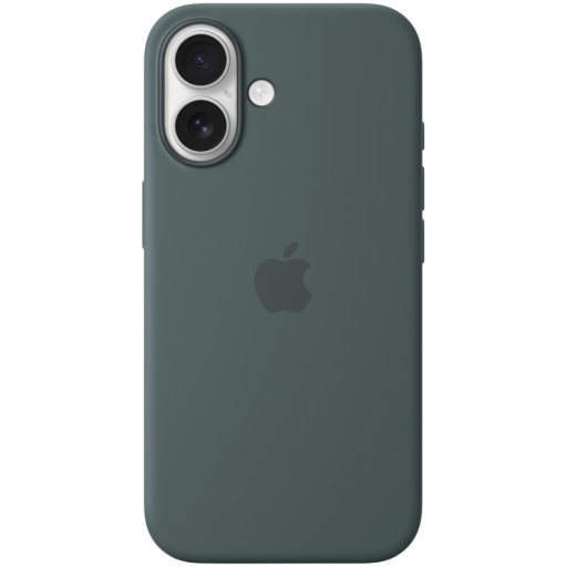 Apple iPhone 16 Silicone Case with MagSafe - Lake Green,Model A3313