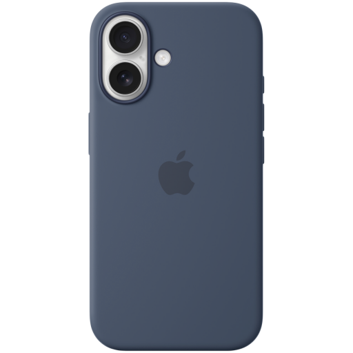 Apple iPhone 16 Silicone Case with MagSafe - Denim,Model A3313