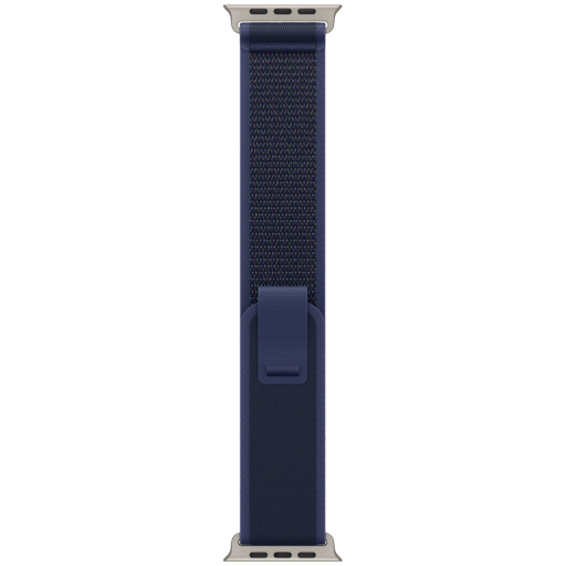 Apple 49mm Blue Trail Loop - S/M - Natural Titanium Finish