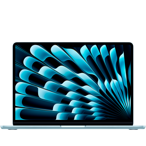 Apple 13-inch MacBook Air: Apple M4 chip with 10-core CPU and 8-core GPU, 16GB, 256GB SSD - Sky Blue,Model A3240