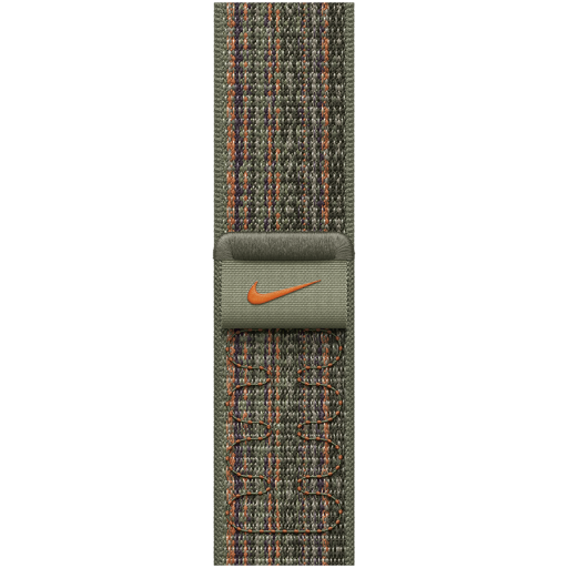 Apple 41mm Sequoia/Orange Nike Sport Loop
