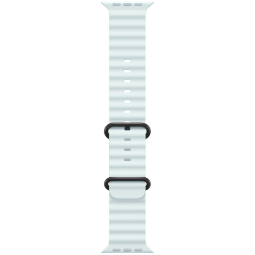Apple 49mm Ice Blue Ocean Band - Black Titanium Finish