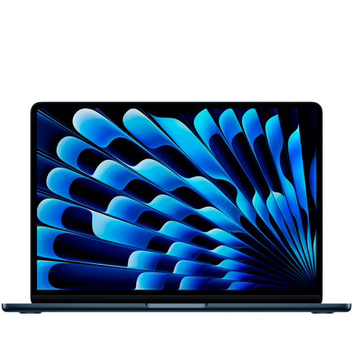 Apple 15-inch MacBook Air: Apple M4 chip with 10-core CPU and 10-core GPU, 16GB, 512GB SSD - Midnight,Model A3241