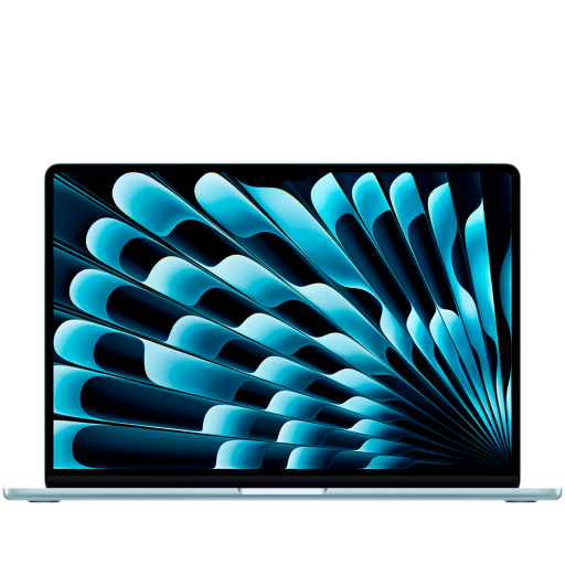 Apple 15-inch MacBook Air: Apple M4 chip with 10-core CPU and 10-core GPU, 16GB, 512GB SSD - Sky Blue,Model A3241
