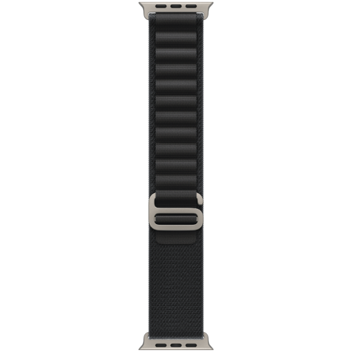 Apple 49mm Black Alpine Loop - Large - Natural Titanium Finish