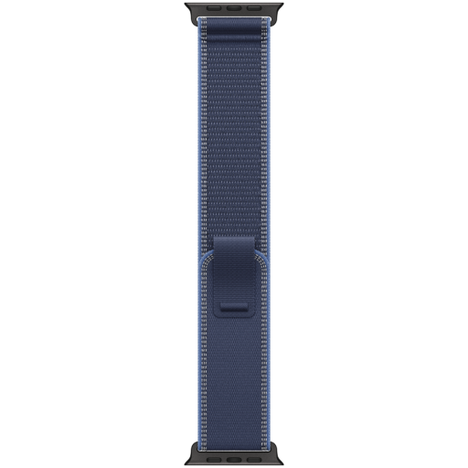 Apple 49mm Blue/Bright Blue Trail Loop - M/L - Black Titanium Finish