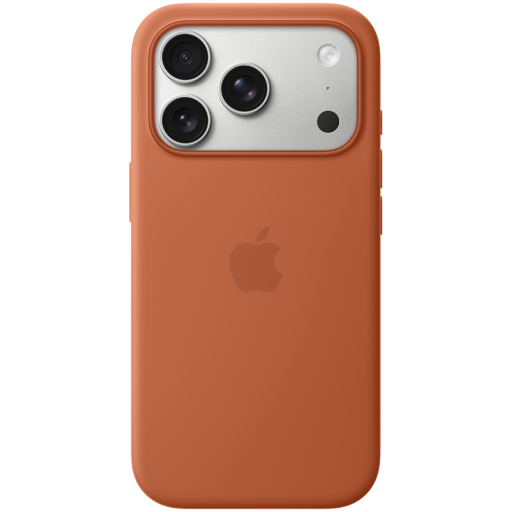Apple iPhone 17 Pro Silicone Case with MagSafe - Terra Cotta,Model A3559