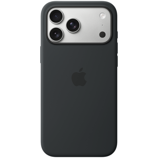 Apple iPhone 17 Pro Max Silicone Case with MagSafe - Black,Model A3560