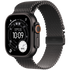 Apple Watch Ultra 3 GPS + Cellular 49mm Black Titanium Case with Black Titanium Milanese Loop - Large,Model A3281