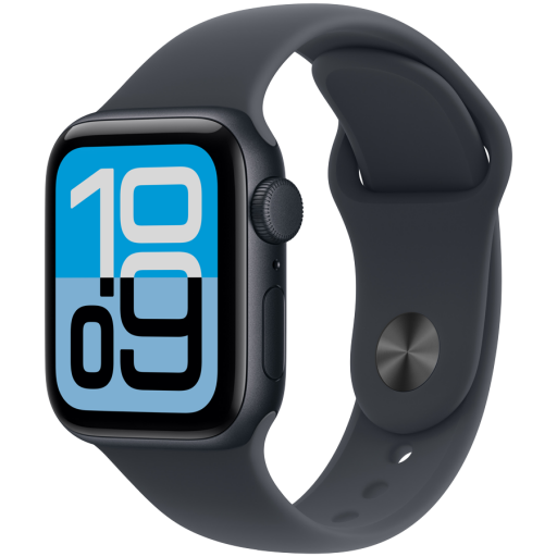 Apple Watch SE 3 GPS 40mm Midnight Aluminium Case with Midnight Sport Band- M/L, Model A3324