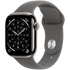 Apple Watch Series 11 GPS + Cellular 42mm Natural Titanium Case with Stone Grey Sport Band - S/M,Model A3335