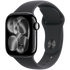 Apple Watch Series 11 GPS + Cellular 42mm Jet Black Aluminium Case with Black Sport Band - M/L,Model A3335