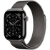Apple Watch Series 11 GPS + Cellular 42mm Slate Titanium Case with Slate Milanese Loop,Model A3335