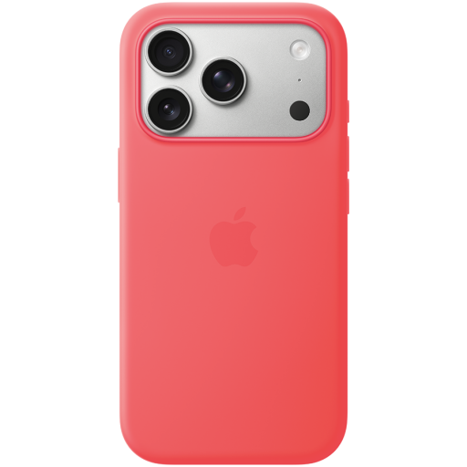 Apple iPhone 17 Pro Silicone Case with MagSafe - Bright Guava,Model A3559