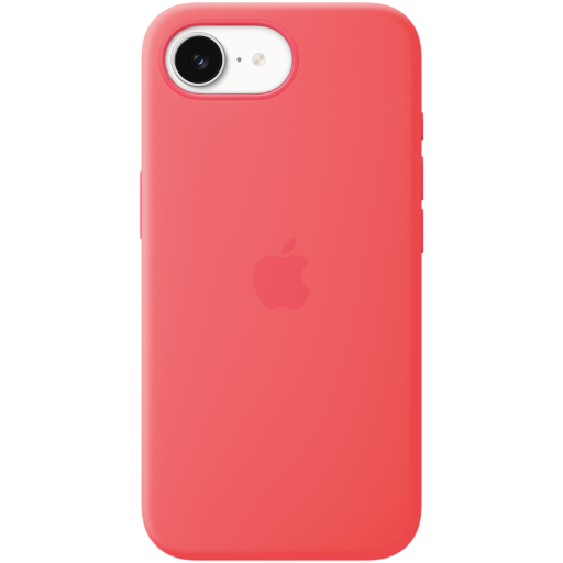 Apple iPhone 17e Silicone Case with MagSafe - Bright Guava,Model A3646