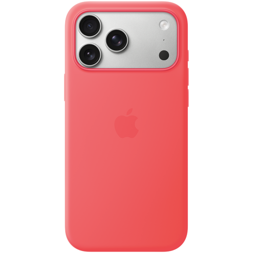 Apple iPhone 17 Pro Max Silicone Case with MagSafe - Bright Guava,Model A3560