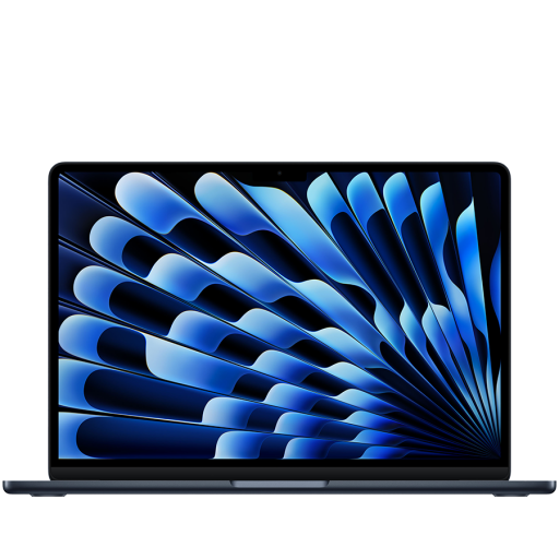 Apple 13-inch MacBook Air: Apple M5 chip with 10-core CPU and 8-core GPU, 16GB, 512GB SSD - Midnight,Model A3449