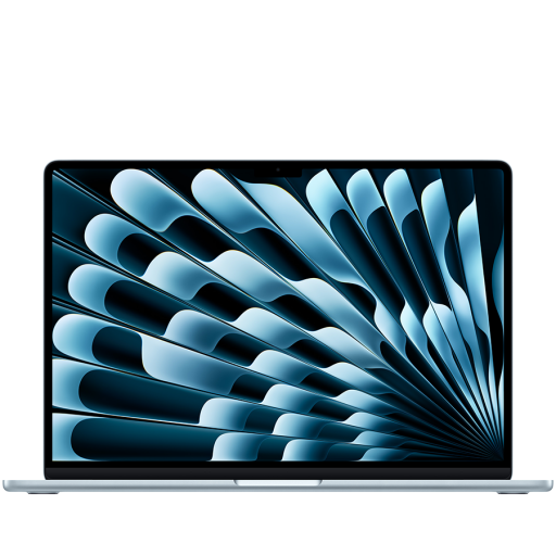 Apple 15-inch MacBook Air: Apple M5 chip with 10-core CPU and 10-core GPU, 16GB, 512GB SSD - Sky Blue,Model A3448
