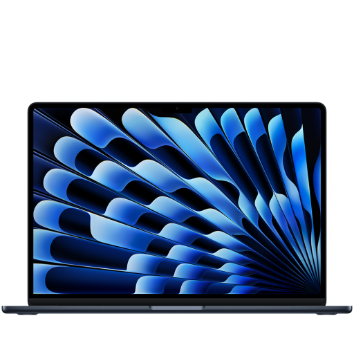 Apple 15-inch MacBook Air: Apple M5 chip with 10-core CPU and 10-core GPU, 24GB, 1TB SSD - Midnight,Model A3448