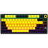 LORGAR KBP7075W, Wireless 75% Mechanical Gaming Keyboard Pro, Black/yellow, EN layout