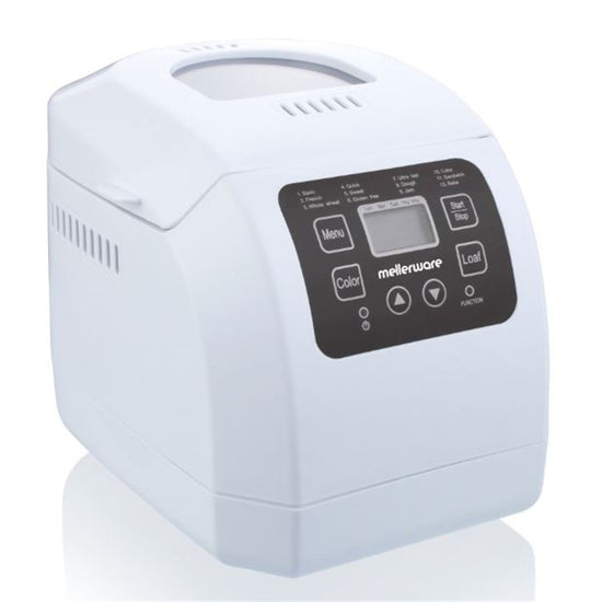 Mellerware Bread Maker Fully Automatic Plastic White 900GR 600W Ma Baker 26500B